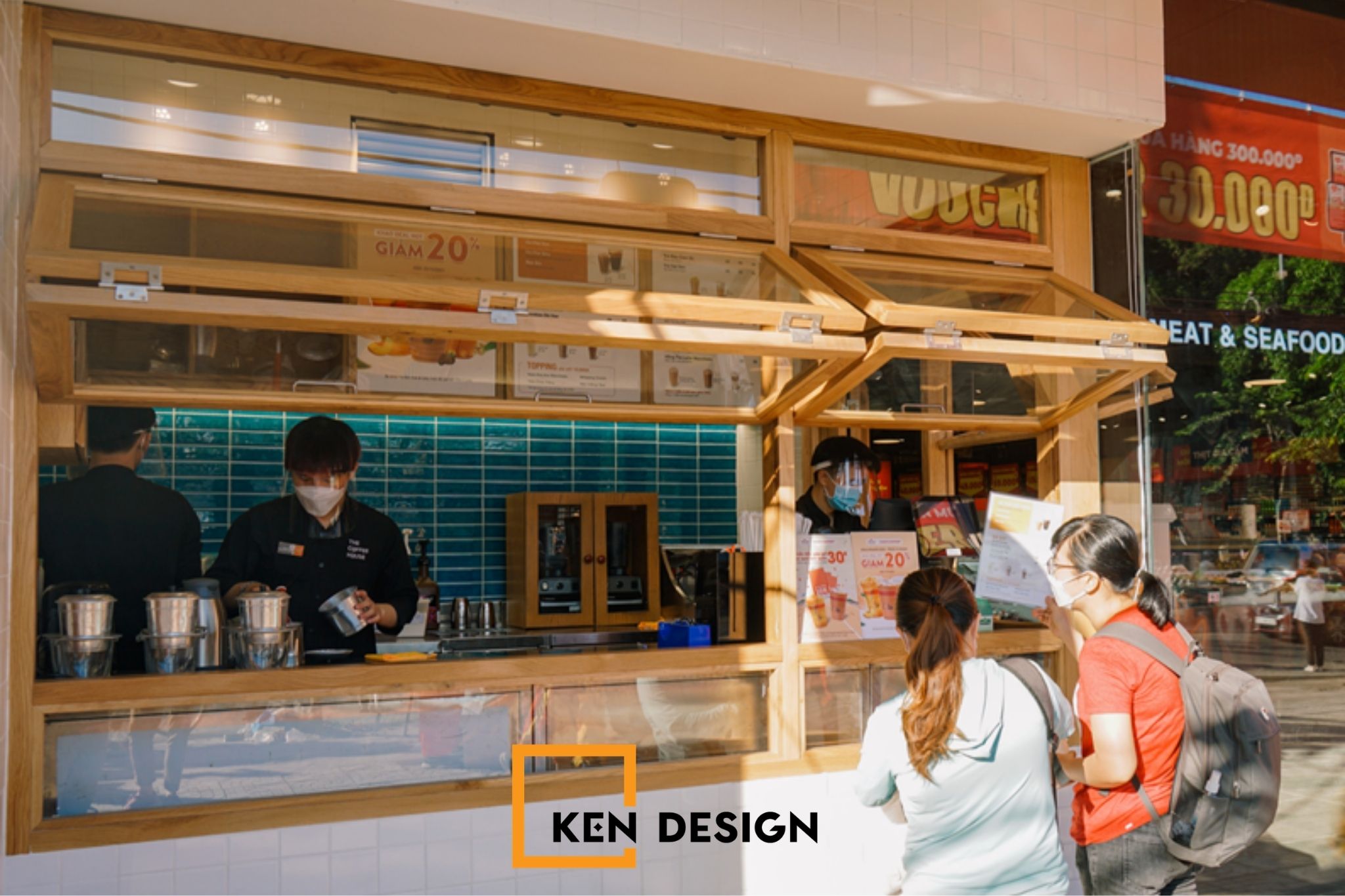 Mô hình quán cafe takeaway